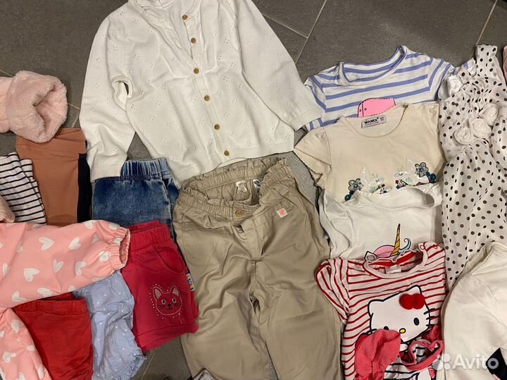 Пакет одежды на девочку 86 92