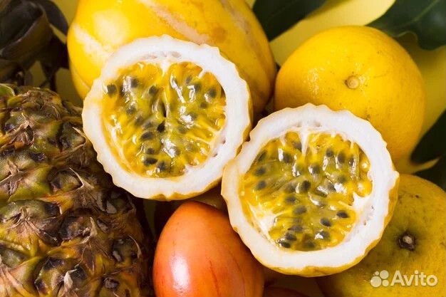 Маракуйя кубик с косточкой/ замороженные фрукты