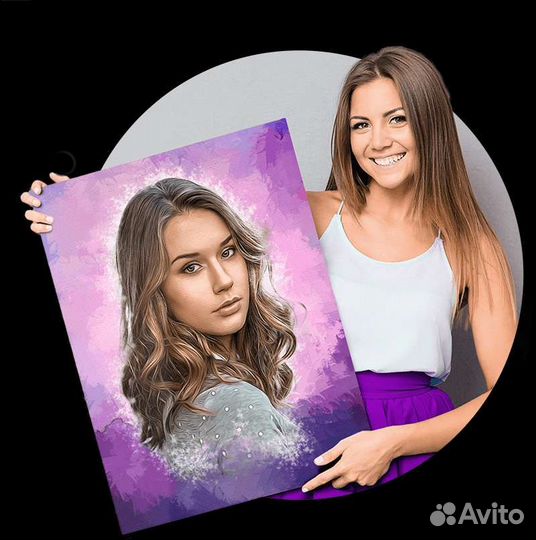 Печать на холсте. Натяжка на подрамник