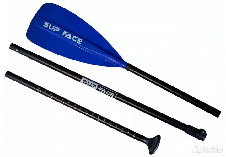 Весло для сапборда SUP face Basic, синий