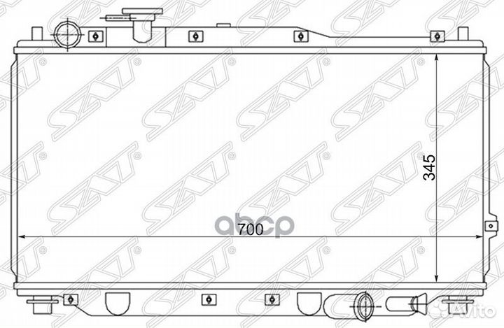 Радиатор Kia Sephia 98-04 / Shuma 97-01 / Spect
