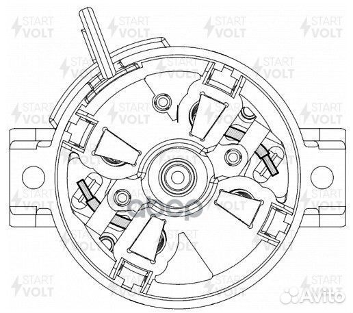 Узел щеточный стартера для а/м Лада Granta/Datsun