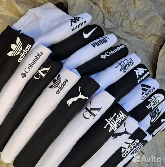 Футболки малый опт базовая бел 48