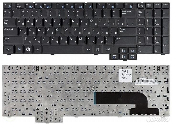 Клавиатура для ноутбука samsung X520 черная