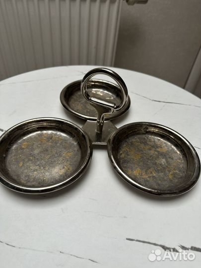 Менажница металлическая 3 секции