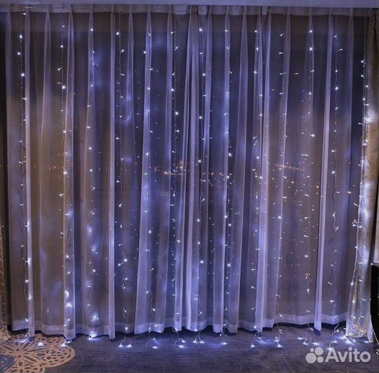 Гирлянда штора 3х3