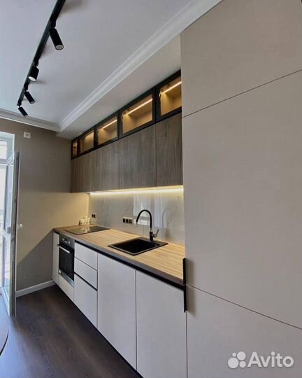 Кухня прямая на заказ в хрущевку