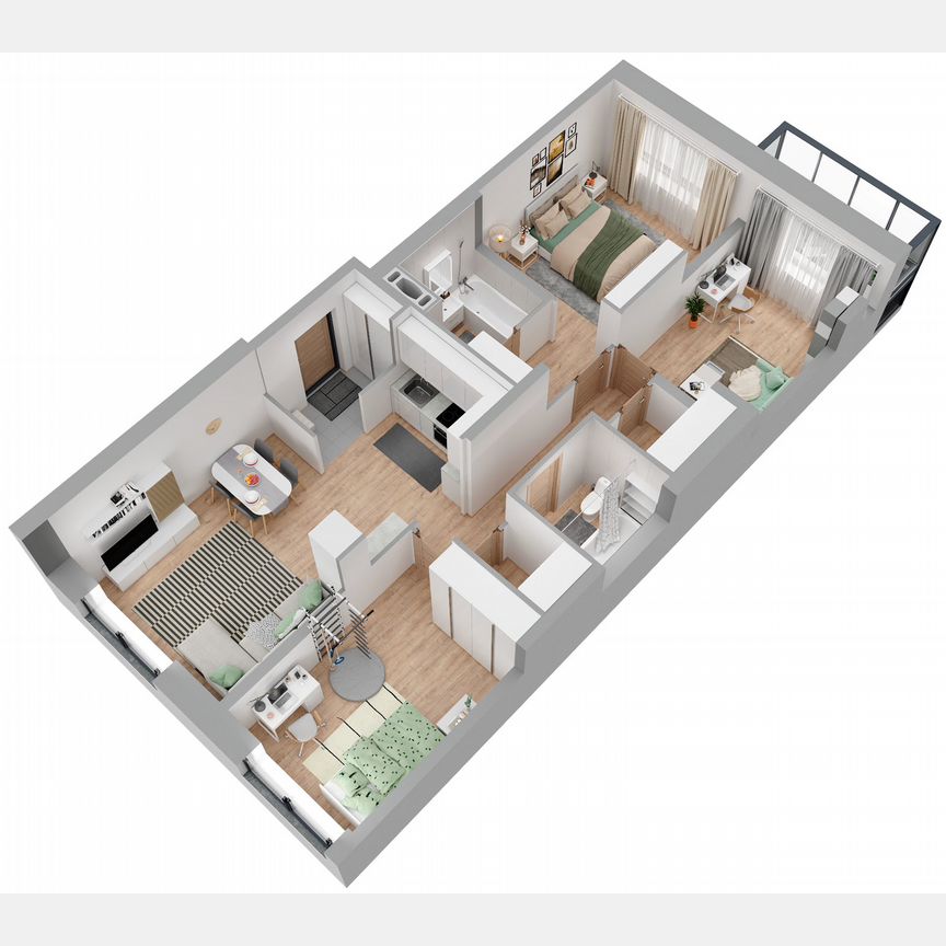 3-к. квартира, 82,2 м², 13/23 эт.