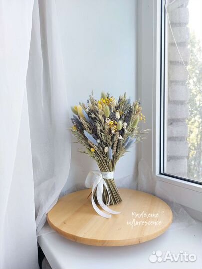 Свадебный букет невесты из сухоцветов