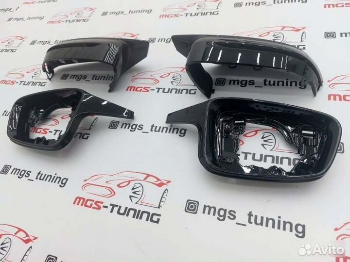 Корпуса зеркал стиль M черные для BMW 3 серии G20