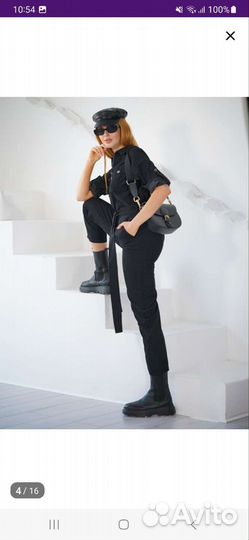 Вельветовый комбинезон женский