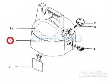 Super 30S aquafilter 788067 - Верхняя часть корпус