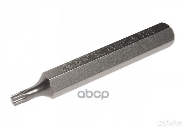 Бита torx Т25 х 75 мм, шестигранник 10мм JTC-13