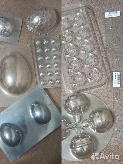 Формы для шоколадных яиц, шары, цифры на торт