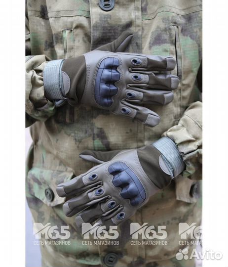 Перчатки тактические с мягкой вставкой, olive M