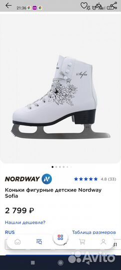 Коньки детские