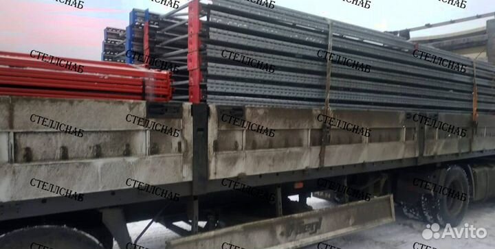 Стеллажи фронтальные металлические для склада Недк