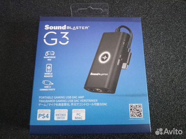 Creative sound blaster g3 купить в Москве | Электроника | Авито