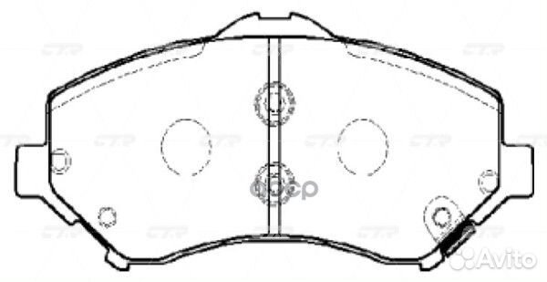 Ckcr-35 Колодки тормозные дисковые перед