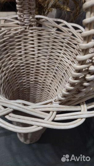 Корзина-ваза плетёная