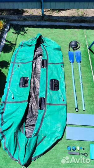 Hадувная лодка «Уфимка-22» двуxместная бу