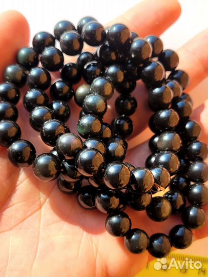 Браслет аметист, соколиный глаз, кошачий глаз