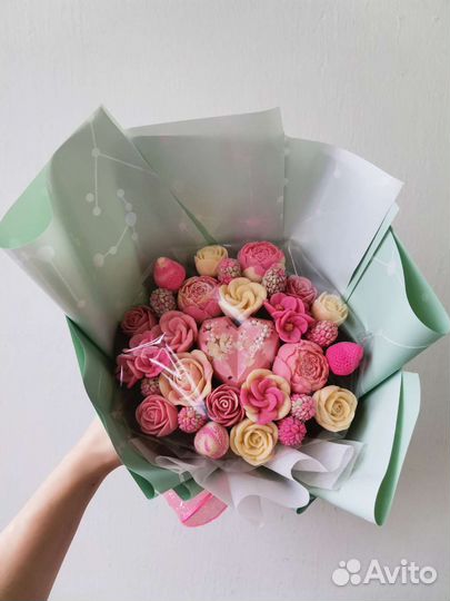 Шоколадные цветы /розы из шоколада/вкусный букет