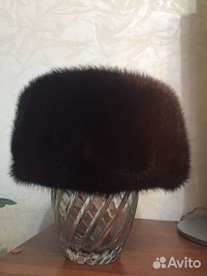 Мужская шапка- ушанка норковая