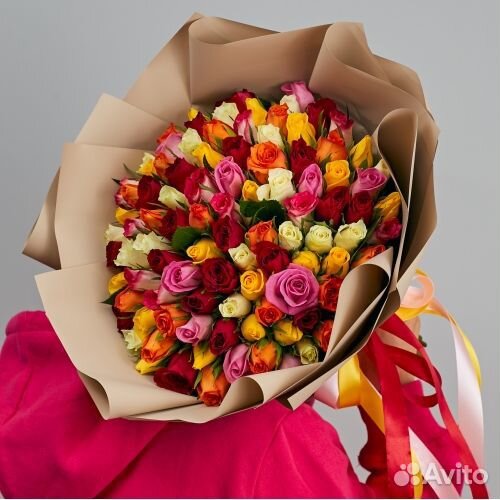 Букет 101 роза Опт от 15 штук Иркутск