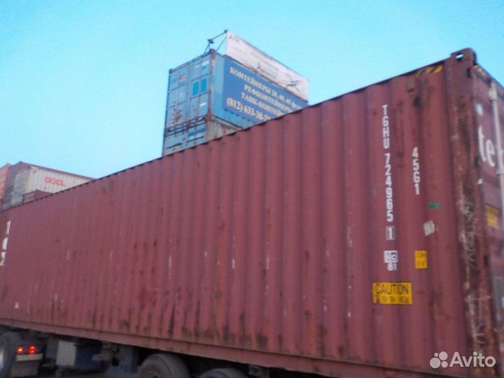 Контейнер 40 футов высокий б/у tghu7249651