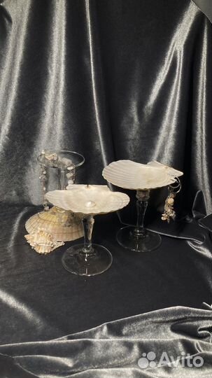 Бокал ракушка ручной работы
