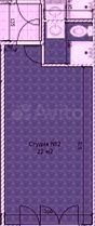Квартира-студия, 22 м², 2/17 эт.