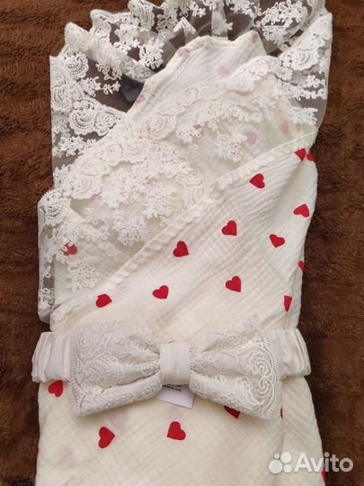 Костюм муслиновый на выписку