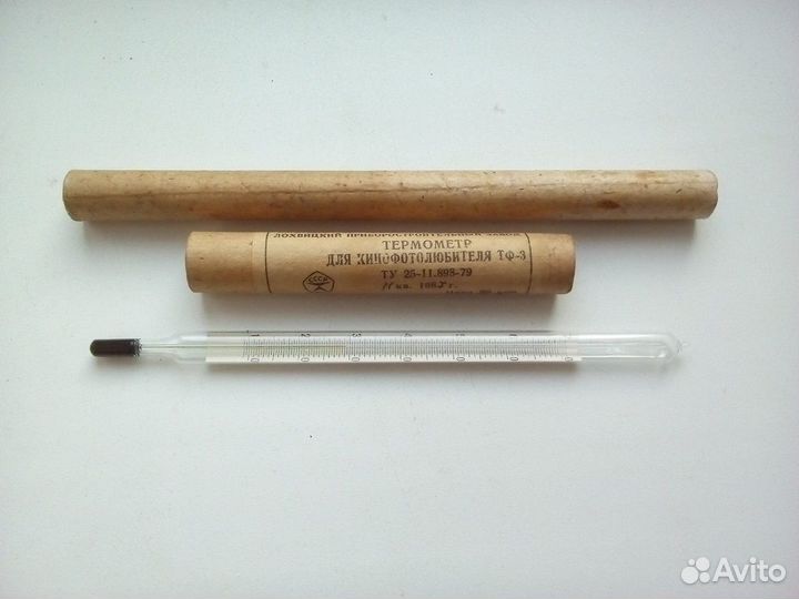 Термометр тф-3, шкала 10-70С, длина 190 мм