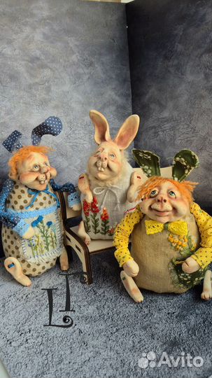 Интерьерная кукла зайчик