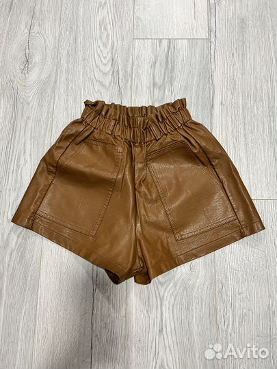 Шорты женские кожаные