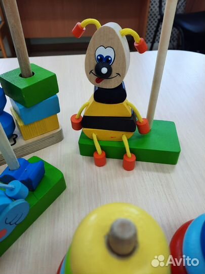 Развивающие деревянные игрушки пакетом