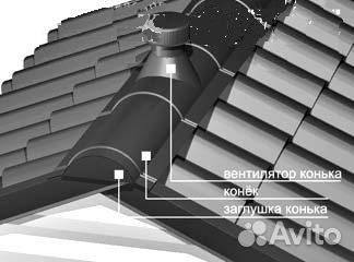 Заглушка плоская для конька круглого