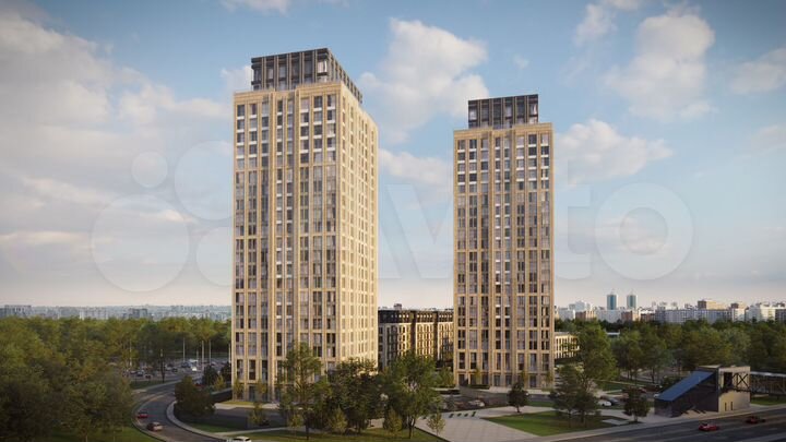 2-к. квартира, 70,3 м², 15/23 эт.