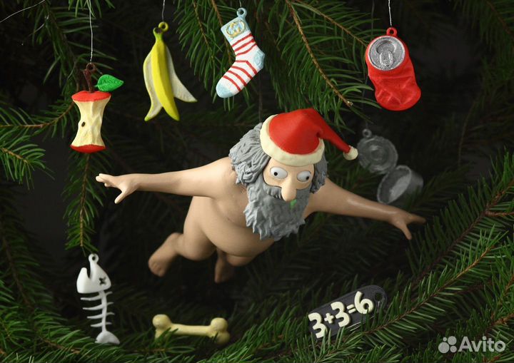 Ёлочная игрушка Санта из 