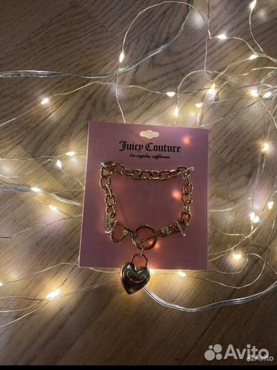 Комплект подвеска браслет juicy couture оригинал