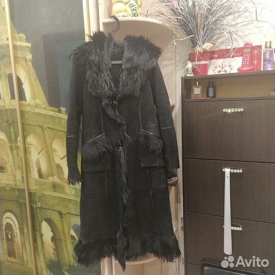 Дубленка замаша и натуральный мех