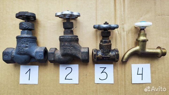 Вентиль СССР клапан запорный кран СССР чугун латун