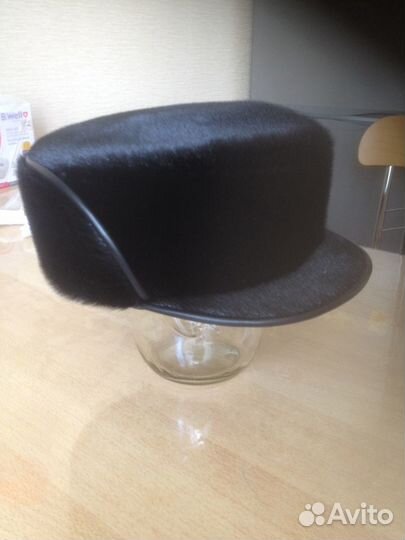 Норковая новая шапка мужская 58 (фуражка)