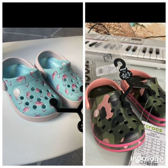 Шлепки Crocs c4 и c6