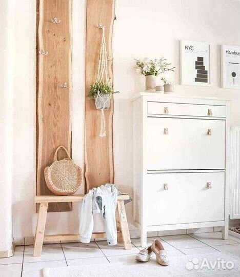 Вешалка настенная из слэба