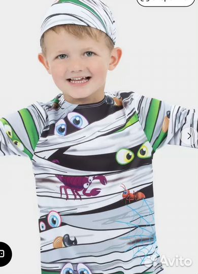 Костюм мумия на рост 80/92 см новый