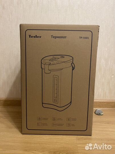 Новый Термопот Tesler TP-5001 белый, серебристый