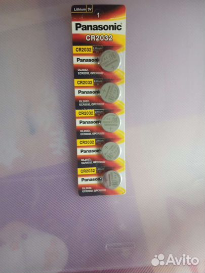 Батарейка Panasonik CR2032 5 шт
