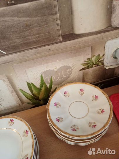 Фарфоровый чайный сервиз винтаж СССР